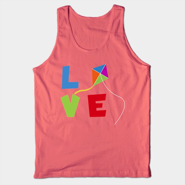 Kite flying love Tank Top by maxcode